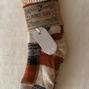 Lounge Socks by Minxny - BNWT Brown and Cream, Size 9-12